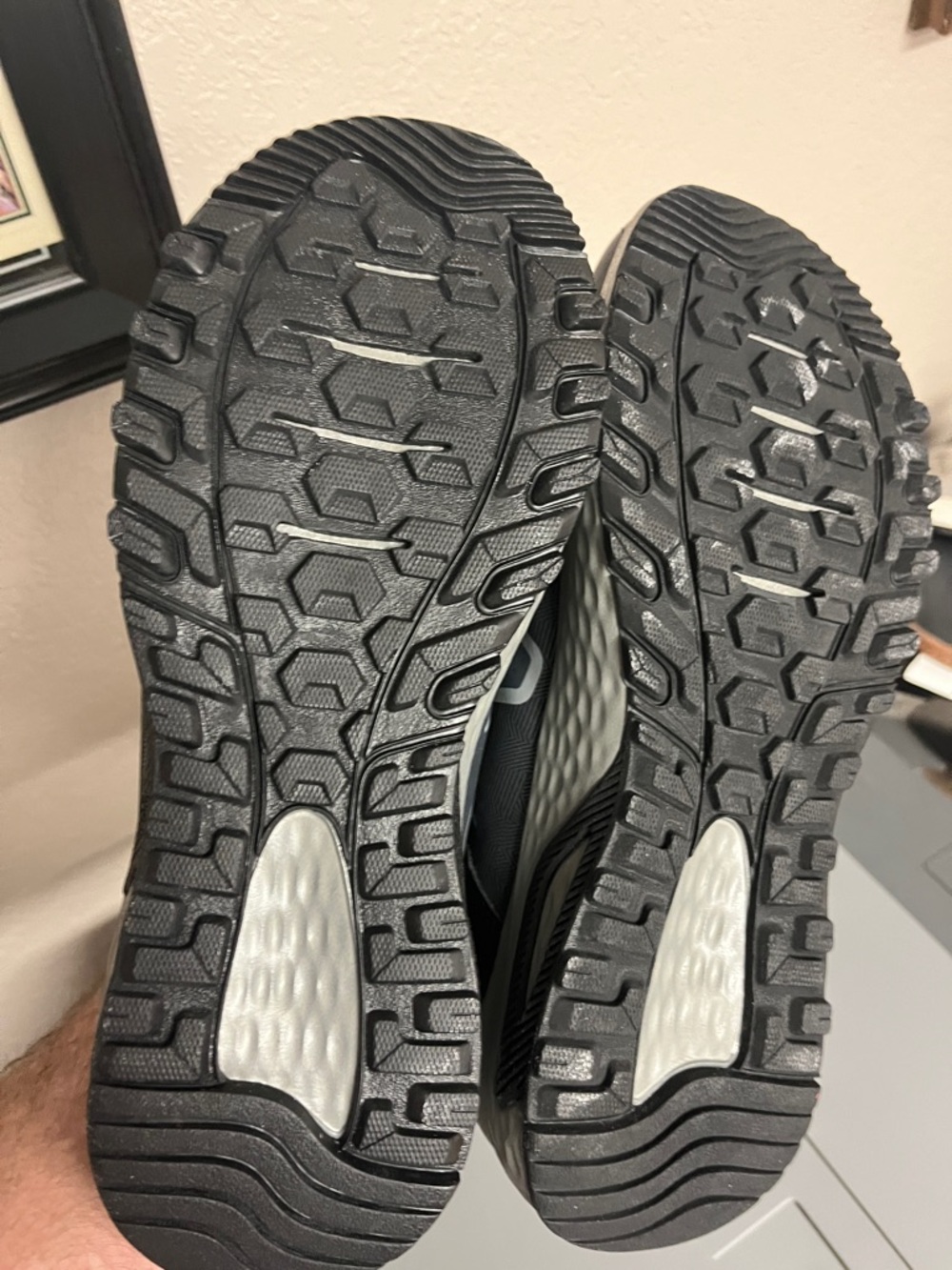 New Balance Men's Black and Gray Trail Sneakers - Picture 4 of 4